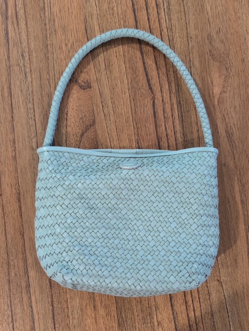 Madewell The Signature Woven Shoulder Bag In Cloudy Sky - Picture 3 of 6